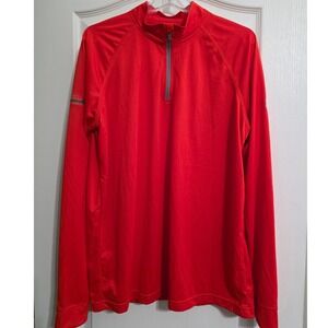 Under Armour UA Mens Lg Orange HeatGear 1/4 Zip Pullover Golf Club of Edmond